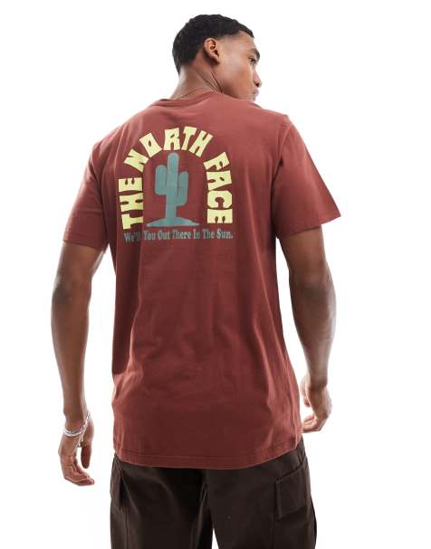 The North Face Graphic Cactus Tee in maroon - view 1
