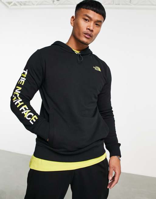 The North Face Graphic hoodie in gray Exclusive to ASOS