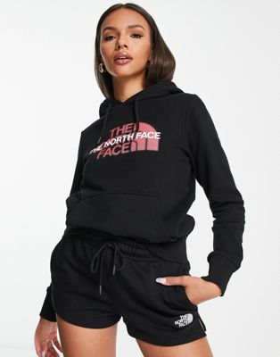 The North Face Graphic hoodie in black