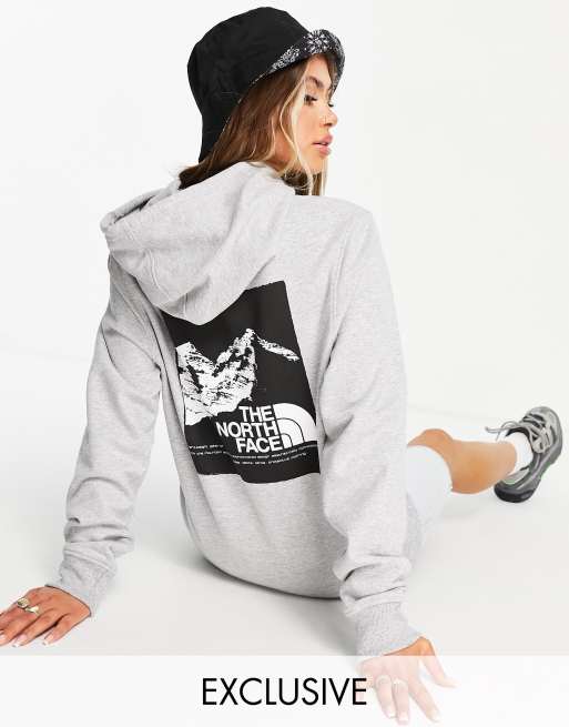 Grey shop graphic hoodie