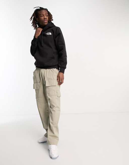 The North Face Graphic Injection back print hoodie in black