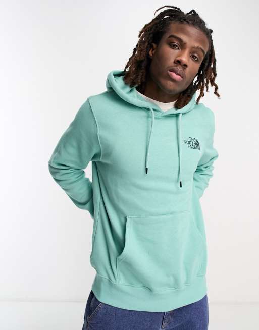 North face green online hoodie mens