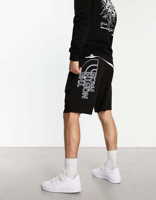 The North Face Graphic Light shorts in black