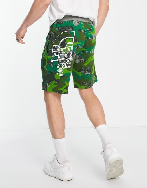 North face camo discount shorts