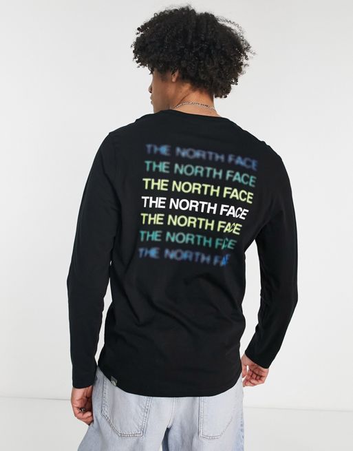 The North Face Graphic long sleeve t-shirt in black | ASOS