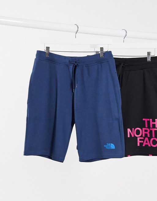 The North Face Graphic shorts in blue