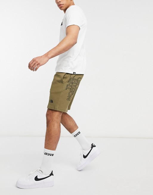 The North Face Graphic shorts in khaki