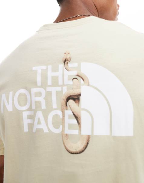 The North Face Graphic snake Tee in beige