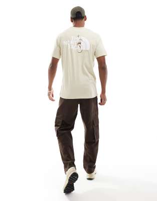The North Face Graphic Snake Tee In Neutral