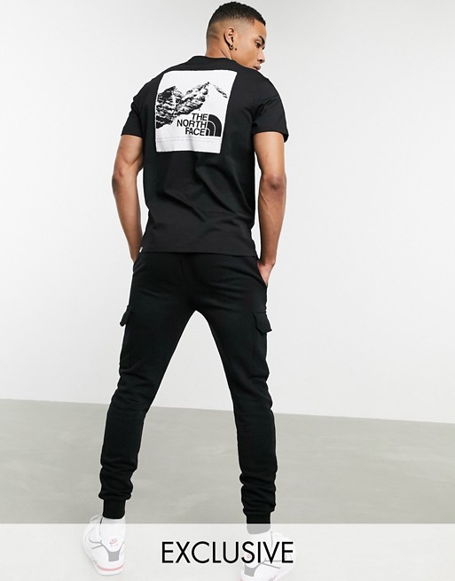 The North Face Mountain Graphic t-shirt in black Exclusive at ASOS