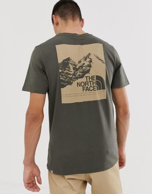 the north face green t shirt