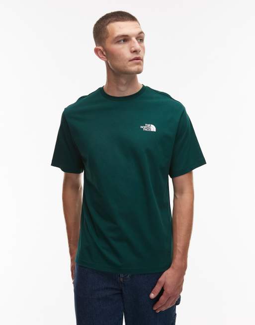 The North Face - Grøn oversized T-shirt med 'Campfire'-print på ryggen, 3 af 5