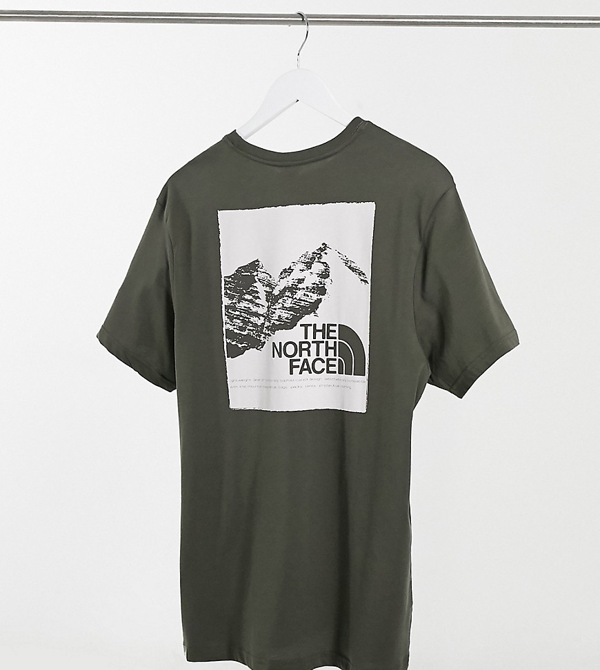 The North Face - Grøn T-shirt med bjerggrafik - Kun hos ASOS