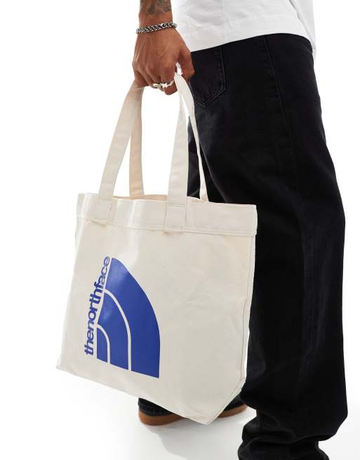 The North Face - Half Dome - Borsa shopping bianco sporco con logo a mezza cupola, 3 di 4