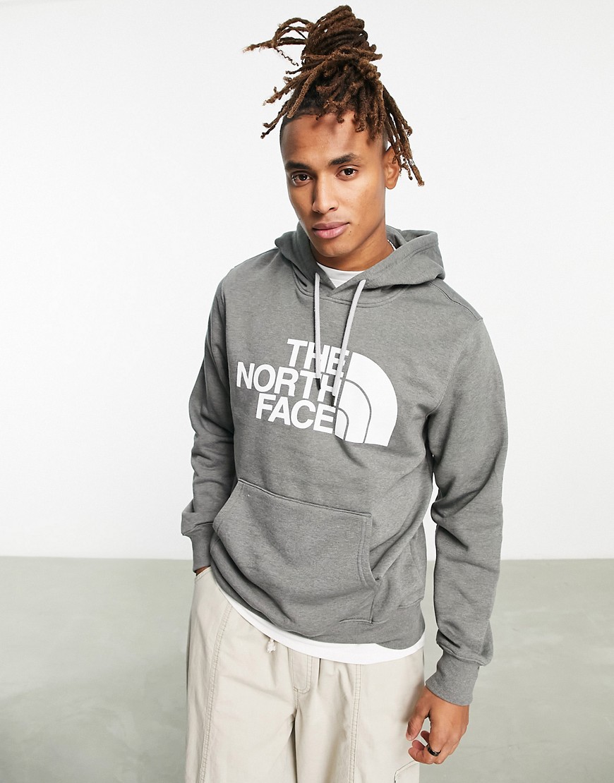 The North Face Half Dome chest print hoodie in gray