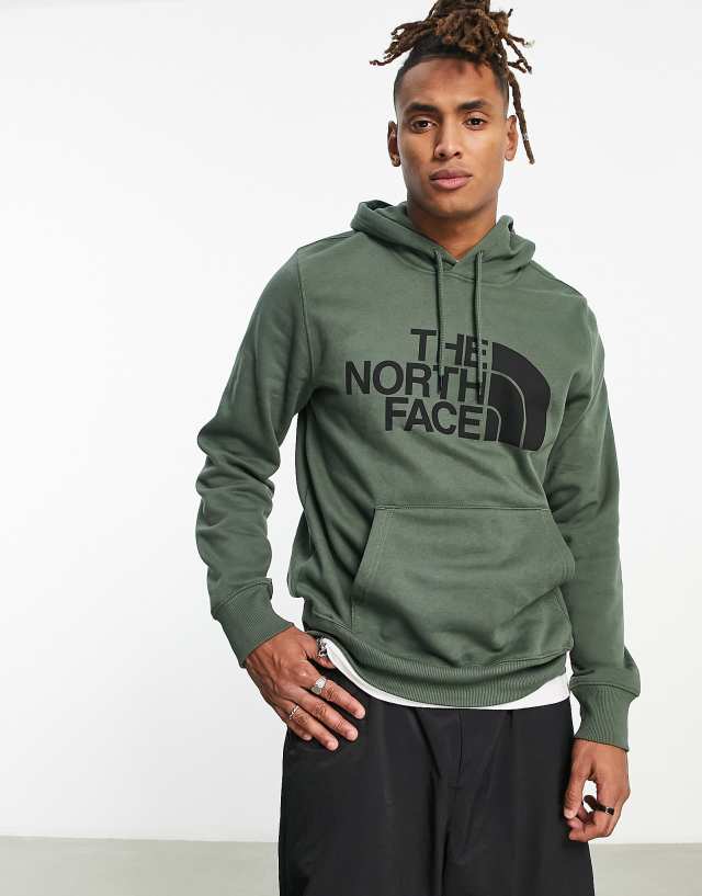 The North Face Half Dome chest print hoodie in khaki