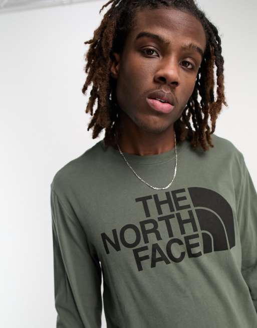 the north face green t shirt