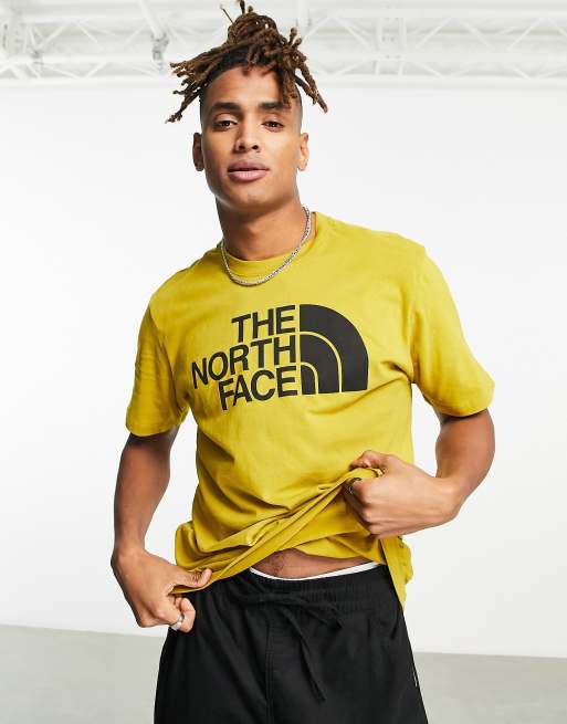 The north face store yellow t shirt