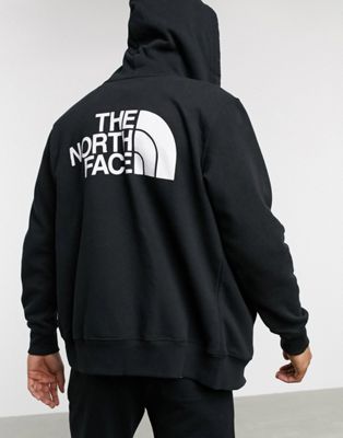 Face Half Dome Full Zip hoodie in black 