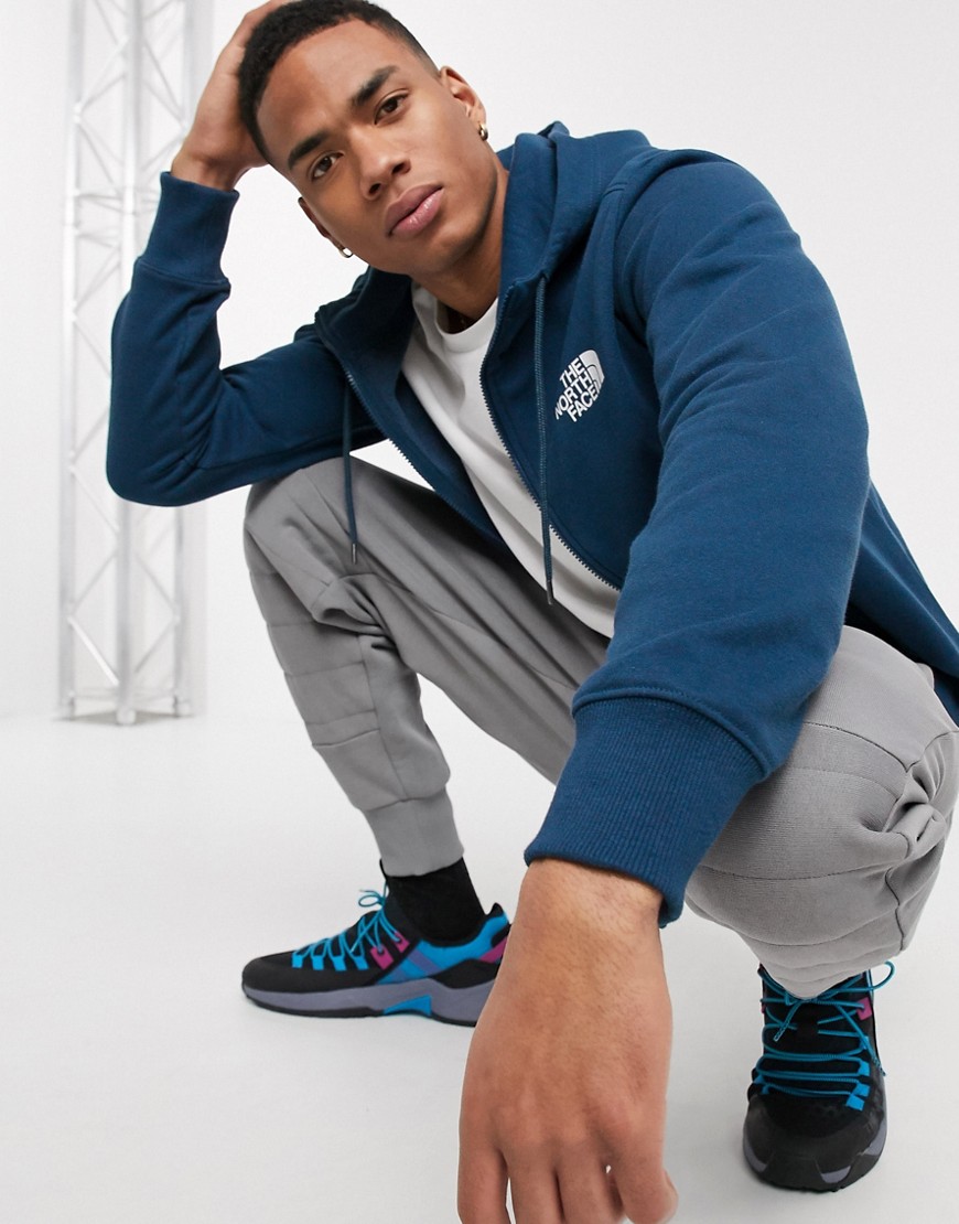 The North Face Half Dome full zip hoodie in blue