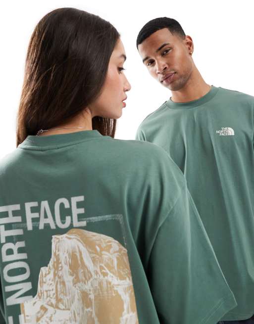 The North Face – Half Dome – Grön t-shirt med fototryck, 2 av 4