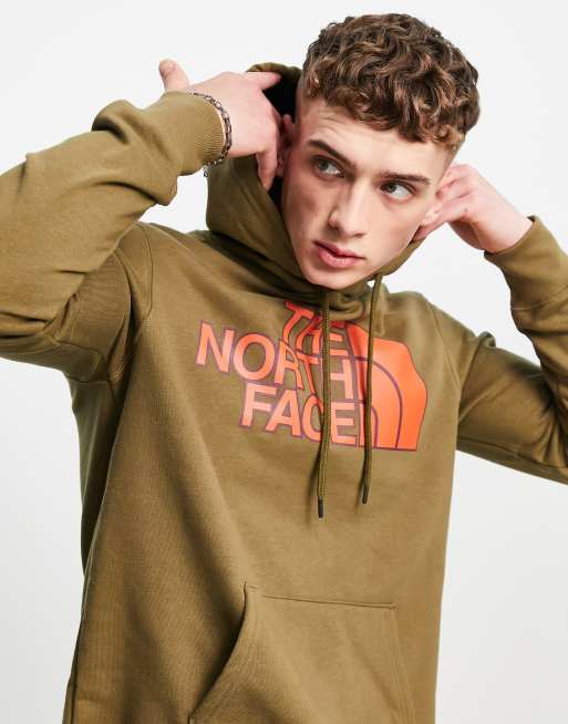 The north store face hoodie khaki