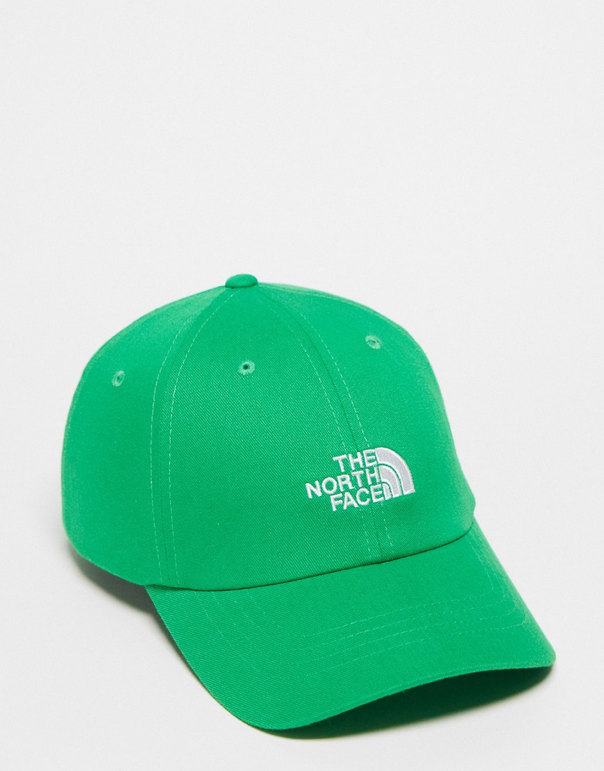The North Face Half Dome Logo Baseball Cap In Green In Black