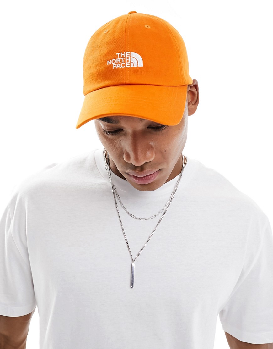 The North Face Half Dome logo baseball cap in orange