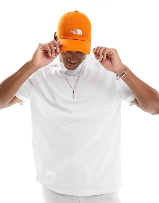 【THE NOTRH FACE】 LOGO BALL CAP WASHED‐ ORANGE s-l400.jpg