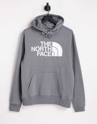 The North Face Half Dome Logo Hoodie In Gray In Gray