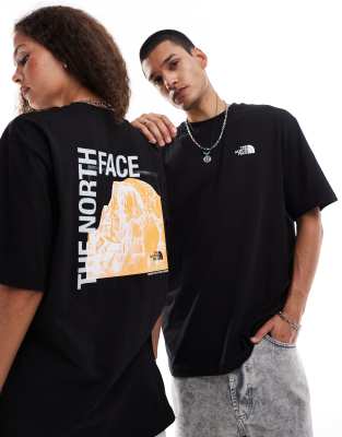 The North Face - Half Dome - Oversize-T-Shirt in Schwarz mit Rückenprint