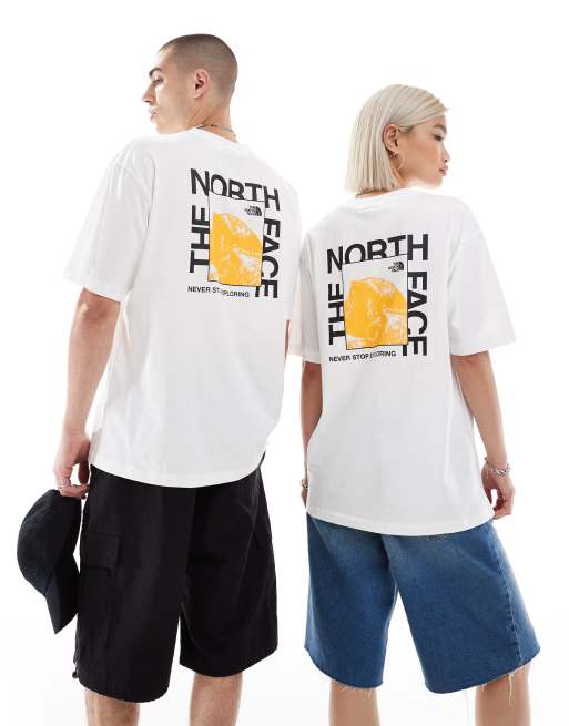 The North Face Half Dome Photo back print oversized t-shirt in white, 4 of 4