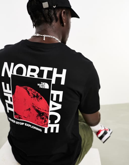 The North Face Half Dome Photo back print t-shirt in black Exclusive at ASOS