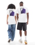 [The North Face] The North Face Half Dome Photo unisex back print t-shirt in white S Tnf white