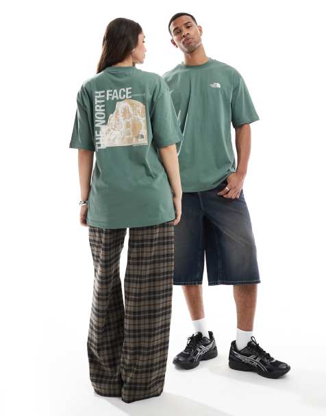 The North Face - Half Dome - T-shirt à motif photo - Vert - view 1