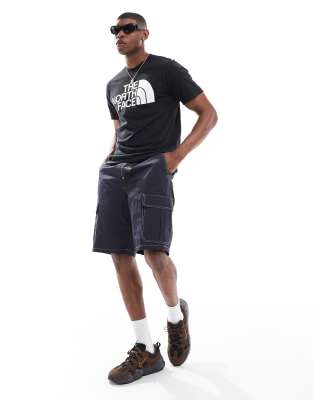 The North Face Black Short Sleeves T-shirt With Logo In Black