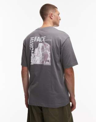The North Face - Half Dome - T-shirt oversize avec imprimé au dos - Gris