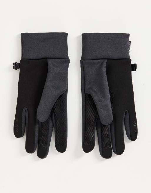 The North Face Hardface Etip touchscreen stretch fleece gloves in black