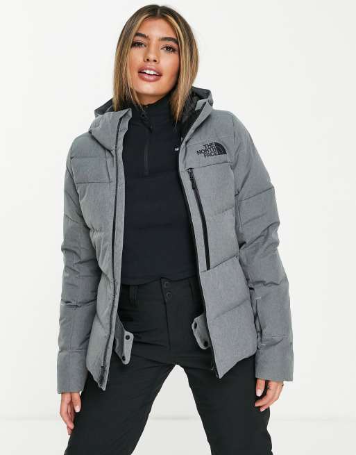 Doudoune grise shop the north face