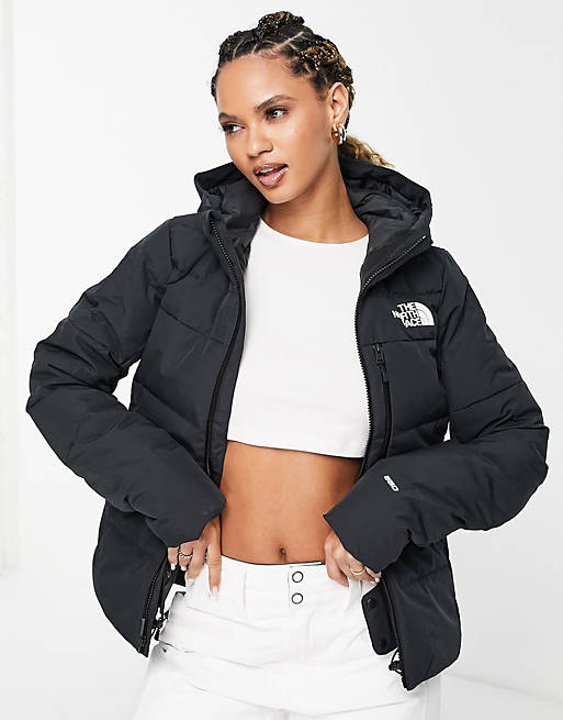 The North Face Heavenly down ski jacket in black | ASOS