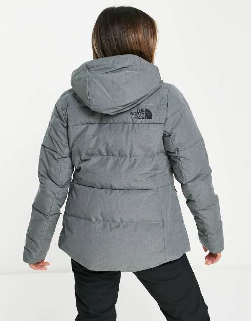 The North Face Ski Heavenly hooded down ski jacket in black