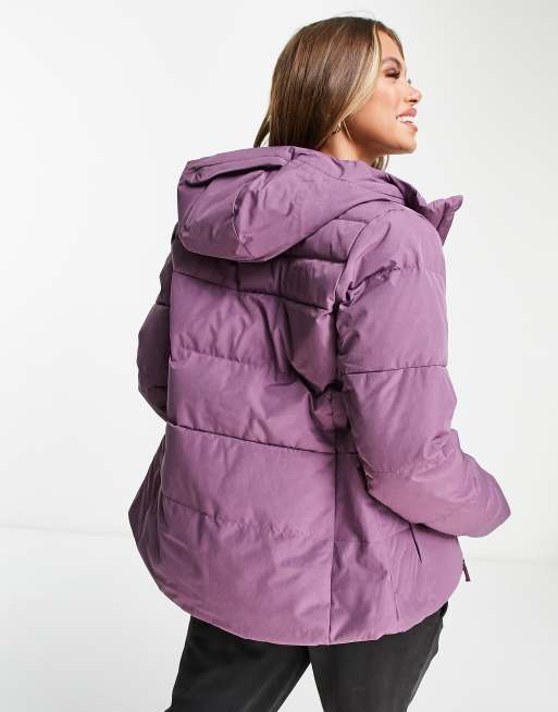 The North Face Heavenly Down ski jacket in purple