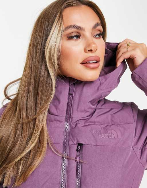 The North Face Heavenly Down ski jacket in purple