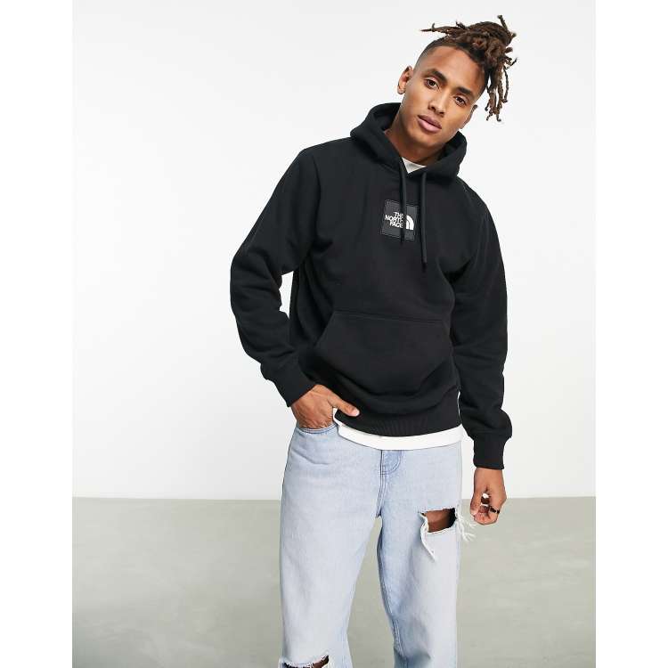 The North Face Heavyweight Box chest logo hoodie in black