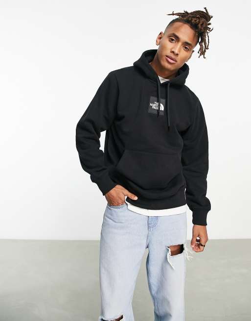 North face square store logo hoodie