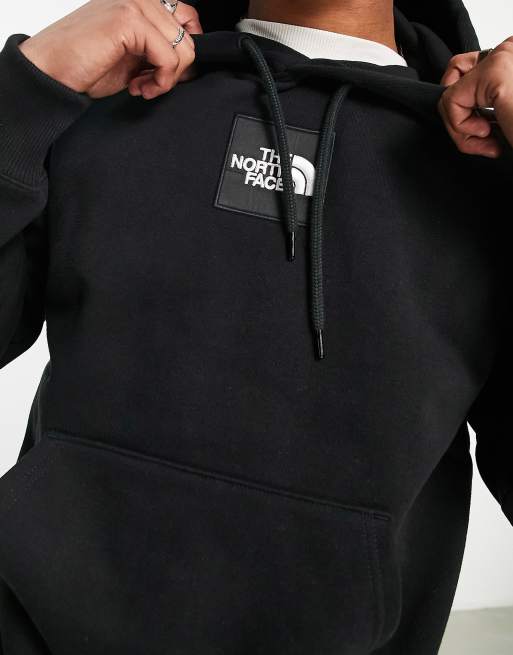 North face embroidered box logo clearance hoodie