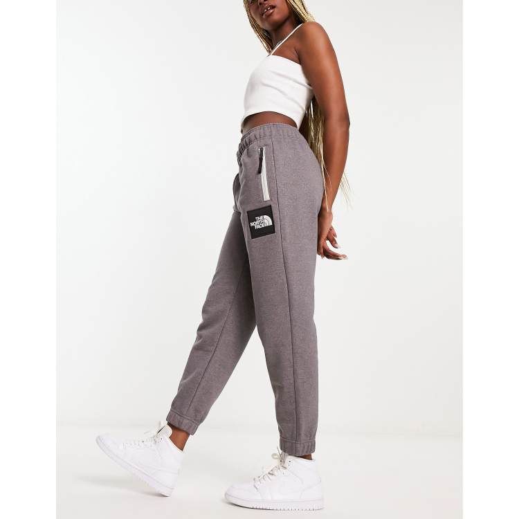 The North Face Wide Leg Fleece Joggers In Light Grey Exclusive At ASOS for  Women