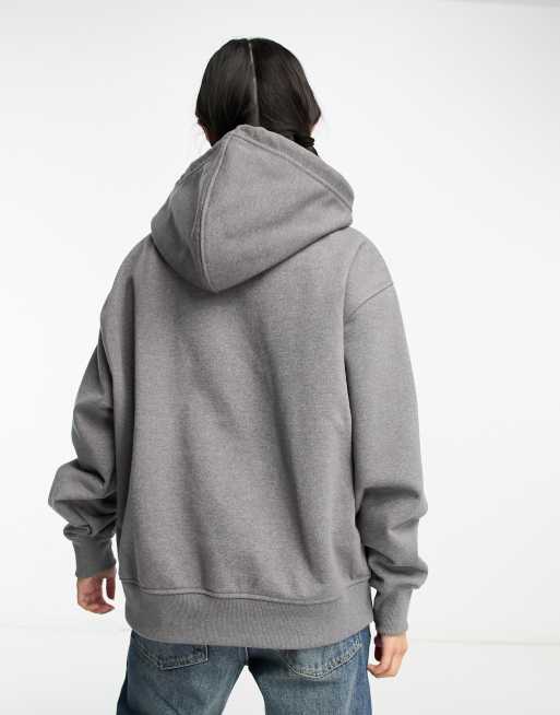 Cozy Adventures Grey Knit Oversized Hooded Sweater