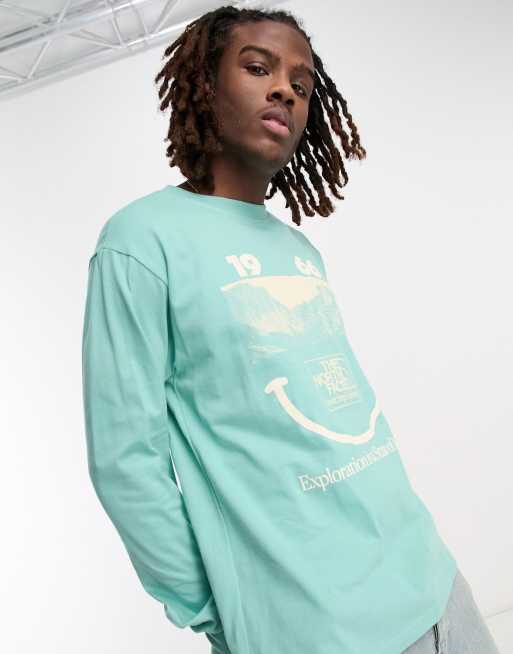 the north face green t shirt