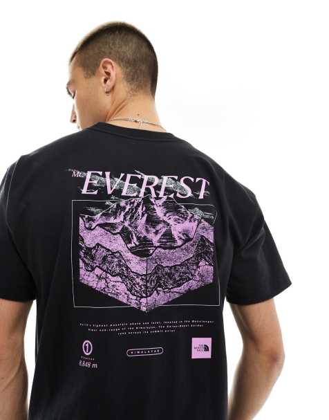 The North Face heavyweight relaxed t-shirt with back graphic in black - view 1
